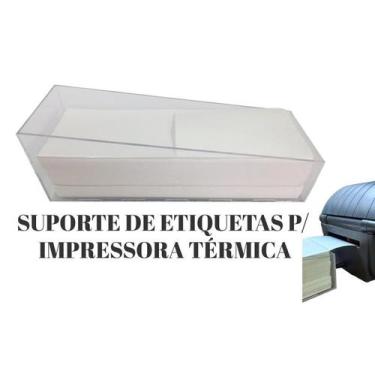 Imagem de Suporte Acrilico Para Etiquetas Termica Impressora Zebra - Super 3S