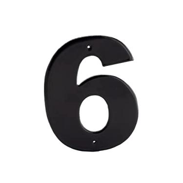 Imagem de Montague Metal Products Helvetica Font Número individual de casa, 15,2 cm, 20,3 cm