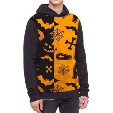 Imagem de Moletom Com Capuz Halloween Dia Das Bruxas Ref:554 - smoke, Preto, GG