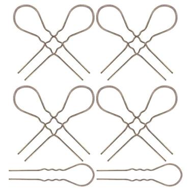Imagem de Luxshiny 10 de Cabelo Em Formato de U, de Cabelo de Metal para Mulheres, Cabelos Ondulados, Bronze Antigo, Perfeitos para Coques E Penteados