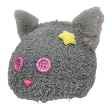 Imagem de Baoblaze Capa para capacete de esqui com design de orelha de gato, capa para capacete de snowboard para crianças e adultos, esqui, Cinza