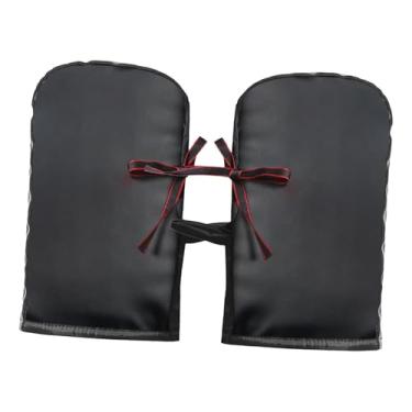 Imagem de Generic Luvas de guidão de motocicleta para clima frio, luvas de pilotagem, protetor de mão quente, capa protetora de mão para snowmobile