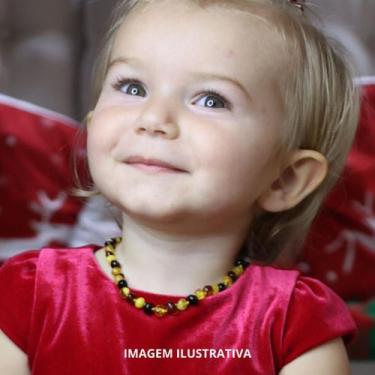 Imagem de Colar de Âmbar Báltico Misto Polido para Bebê - Âmbar Original