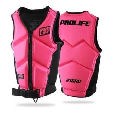 Imagem de Colete Salva Vidas Neoprene Homologado Jetski Hydro Prolife - Vermelho - P (25KG ATÉ 35KG)-Unissex