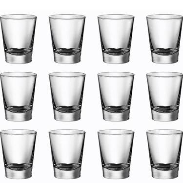 Imagem de Copo de dose 50ml de vidro shot drink tequila cachaça pinga vodka kit 