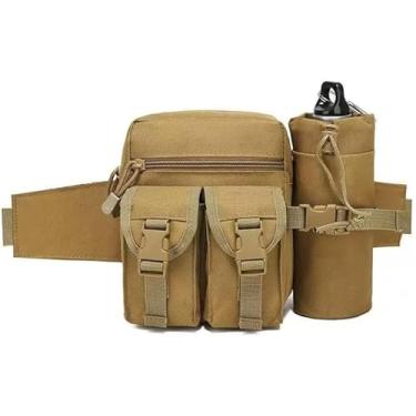 Imagem de Bolsa de cintura amarela multifuncional para uso ao ar livre para homens e mulheres