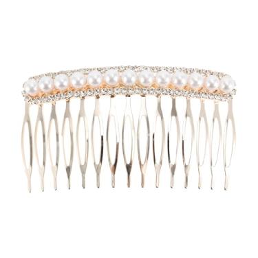 Imagem de 1 ferramenta de inserção de pente de cabelo feminino durável para cabelo cacheado ondulado dourado