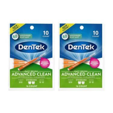 Imagem de Escovas interdentais DeTek Easy Brush Corded, pacote com 2 pincéis x10