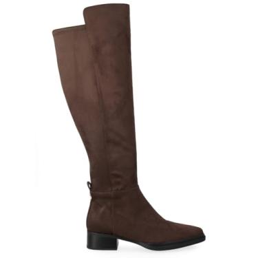Imagem de Michael Kors Bota de joelho feminina Lex, Chocolate, 37