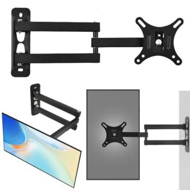 Imagem de Suporte Articulado de Parede para TV e Monitor Braço Ajustável Televisão LCD LED Plasma 10-26" VESA 75x75/100x100mm, Ate 12kg