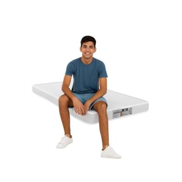 Imagem de Colchão Solteiro 188cm x 88cm D20 Sensor, Antialérgico e Antifungos Branco