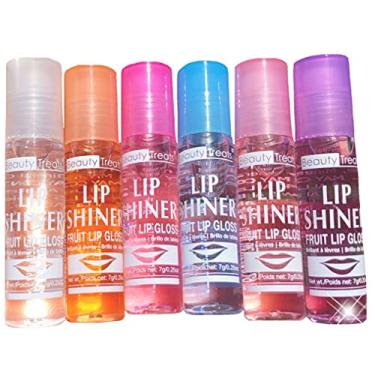 Imagem de Beauty Treats Lip Shiner Roll-On Fruit Lip Gloss por; Conjunto sortido de 6 peças, 7 g cada