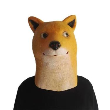 Imagem de Máscara de cachorro Shiba Inu Latex Animal realista para cosplay de Ha