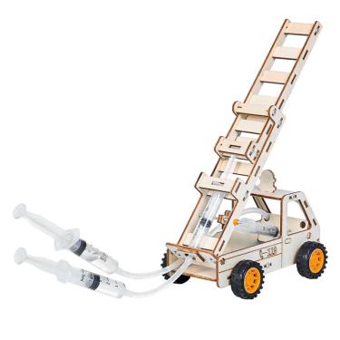 Imagem de Escada de caminhão de bombeiros hidráulica de madeira Science Experiment