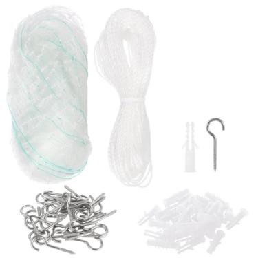 Imagem de Rede de segurança para animais de estimação para varanda de 20 x 20 pés, rede de malha anti-queda para gatos, pássaros e animais de estimação, cerca de nylon para varanda e janela para prevenção de