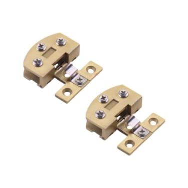 Imagem de WeiLaiKeQi 2pcs armário de vidro portas de dobradiça armário de grampo armários de dobradiças da porta de porta para a do chuveiro, Ouro