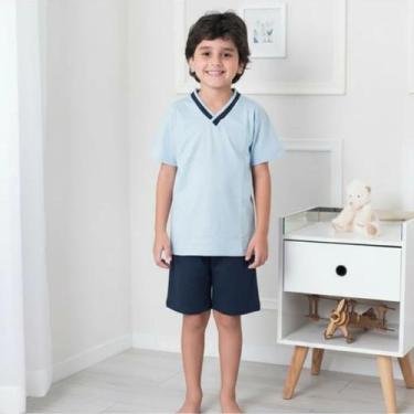Imagem de Pijama Infantil Masculino Meia Manga e Shorts - PAVIN COMERCIO E CONFE