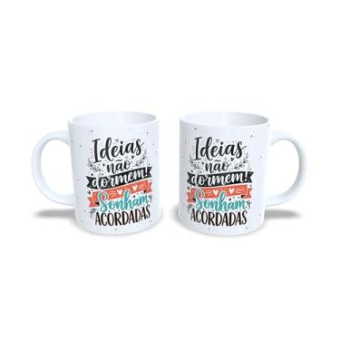Imagem de Caneca cerâmica 325 ml com frases criativas (22814)