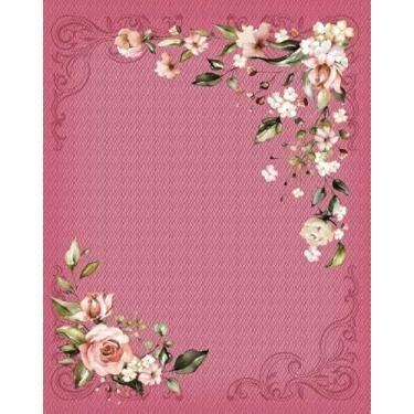 Imagem de Tecido Tricoline Digital Jogo Americano Floral, 40x150 cm (Rosa envelhecido)