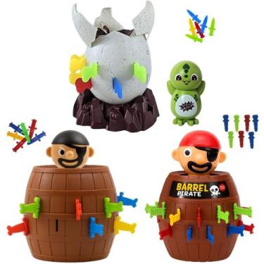 Imagem de Brinquedo Infantil Pula Pirata Espeta Barril - Castela, Espeta pirata 