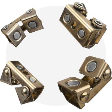 Imagem de Strong Hand Tools, Kit de almofadas magnéticas, ímãs no rosto e na parte inferior, kit de 4 peças (XDV4: 2 peças, 5 cm, força de tração 5,4 kg) (XFV4: 2 peças, força de tração 8,2 kg), MVDF44