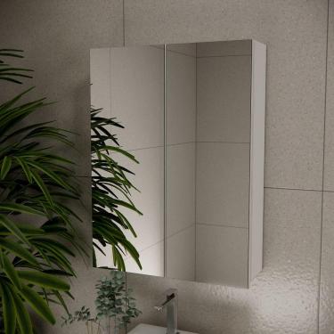 Imagem de Espelheira De Banheiro Nature 60cm Estilare Esp4007 Branco Ls