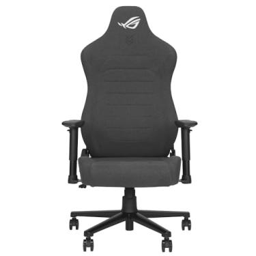 Imagem de ASUS ROG Aethon Fabric Edition Cadeira para jogos, almofada de assento de densidade dupla, apoios de braço 2D com acolchoamento macio, suporte lombar integrado, estrutura de aço