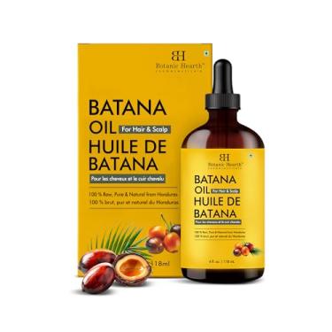 Imagem de Botanic Hearth Óleo de Batana 100% puro para crescimento do cabelo | Infundido com Batana & Kemel | Óleo capilar repara cabelos secos danificados, fortalecedor, mais saudável - tônico capilar, 118 ml