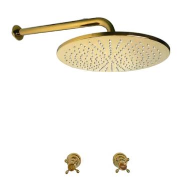 Imagem de MAC Metais Vintage, Ducha Maggiore 30cm com Acabamento Dourado Vintage DECA