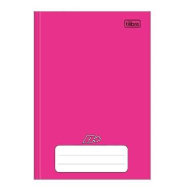 Imagem de Tilibra - Caderno Brochura Capa Dura 1/4 D+, 96 Folhas, Rosa