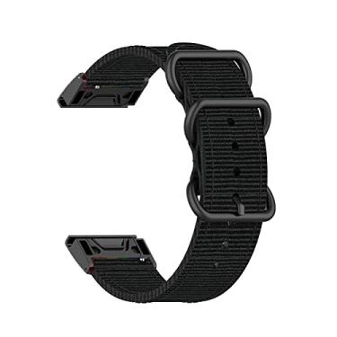Imagem de KAVJU Pulseira de nylon para Garmin Fenix 7 7X 6 6X Pro 5 5X Plus Epix Gen 2 Enduro/Forerunner 935 945 (E, para Descent Mk1 Mk2 Mk2i)
