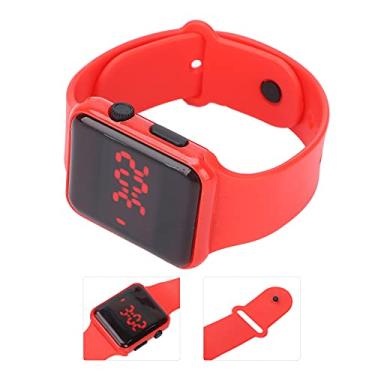 Imagem de KIMISS Relógio Eletrônico Luminoso – Relógio de Pulso Digital Elegante Com Ajuste Confortável para Todas As Ocasiões (Vermelho)