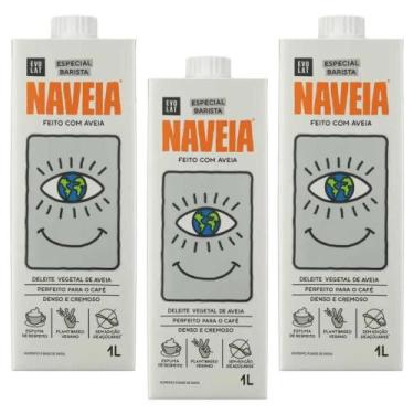Imagem de Kit 3 caixas bebida aveia naveia barista 1l  textura cremosa e ideal p
