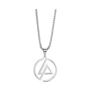 Imagem de Colar Com Logo Da Banda Linkin Park Unissex, Pingente De Metal Rock Mo
