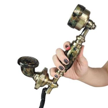 Imagem de Gancho Monofone Telefone Fixo Retro Decoraçao Vintage Casa Enfeite Res