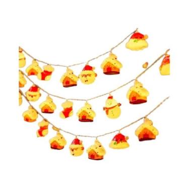 Imagem de Luzes De Natal Em Cordão Com 20 LEDs, Funcionamento a Bateria, Design 