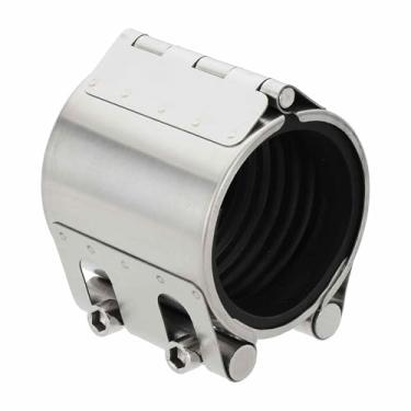 Imagem de HARFINGTON Braçadeira de reparo de tubulação de aço inoxidável 3-1/5.1 cm OD 87mm-92mm 304 selador de vazamento de aço inoxidável reparo de tubo de emergência para tubos de metal plástico água gás