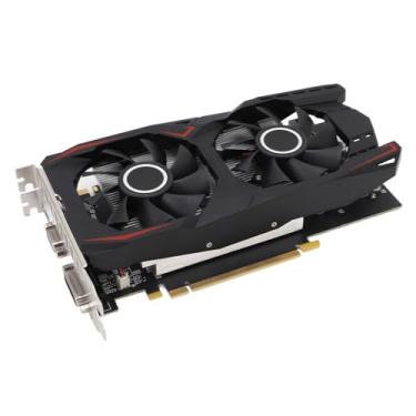 Imagem de VBESTLIFE Placa Gráfica 550TI 6GB, GPU GDDR5 de 192 Bits, 750/3000MHz, PCIE 1.1 X16 Placa de Vídeo para Jogos para PC de Mesa Com HDMI, DVI, Portas VGA