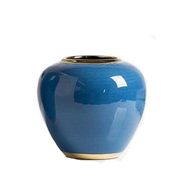 Imagem de Vaso de cerâmica conjunto de três peças para sala de estar, arranjo de flores, decoração macia, vaso de porcelana, vasos de flores estilo chinês (A)