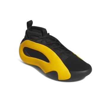 Imagem de Adidas Harden Volume 8 Tênis de basquete masculino, Amarelo/Preto/Prata Metálico, 43