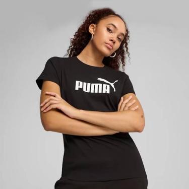 Imagem de Camiseta Puma ESS NO. 1 Logo Feminina Preta, GG