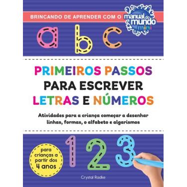Imagem de Livro - Primeiros passos para escrever letras e números - Editora Sext