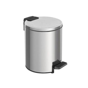 Imagem de Lixeira Loop Tramontina em Aço Inox com Pedal e Balde 3 Litros