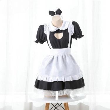 Imagem de Fantasia Sexy De Maid Lolita Para Mulheres, Vestido Com Avental Kawaii