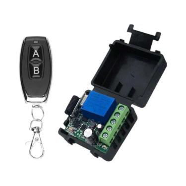 Imagem de Receptor De Relé RF 12V 1CH 433Mhz Com Controle Remoto Sem Fio Para Fe
