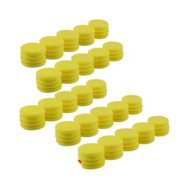 Imagem de Esponja De Cera Automotiva De Alta Densidade 100mm, Aplicador Redondo 