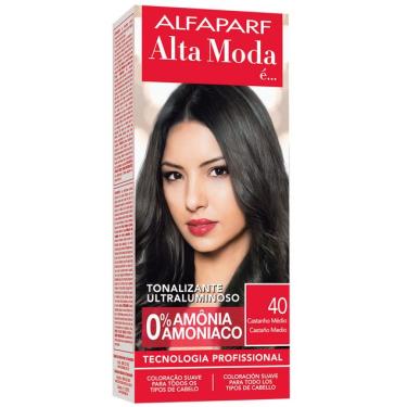 Imagem de Tonalizante Sem Amônia Castanho Médio 40 50g Alta Moda Profissional