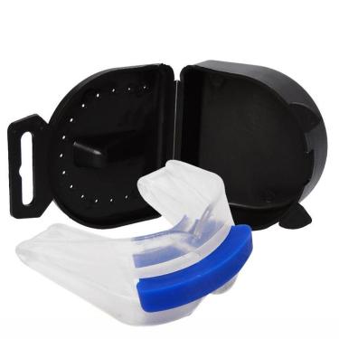 Imagem de Protetor Bucal Duplo Moldável C/ Estojo P/ Muay Thai, Boxe, Mma-Unissex