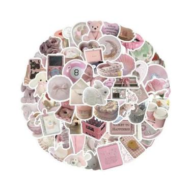 Imagem de Adesivos De Desenhos Animados Para Meninas Em Rosa, 103050100pcs, Deca