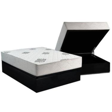 Imagem de Cama Box Baú Casal + Colchão Anatômico Inovaflex Comfort Premium